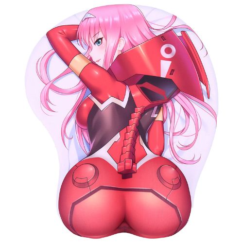 BOO ACE Darling in The Franxx Zero Two Anime 3D Mouse Pad with Soft Wrist Rest